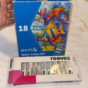 Reeves Water Colour Set 18 Colors + gouache paint set crafts Art create